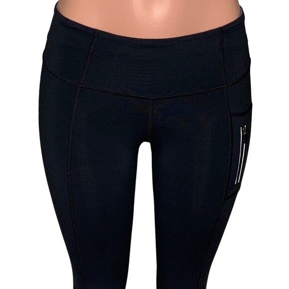 Lululemon Ankle Leggings Size 4 Front Zipper Pocket - Picture 2 of 15